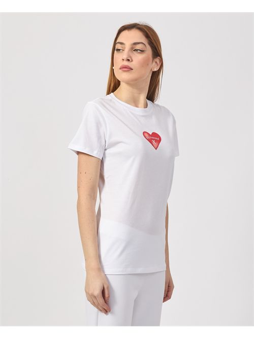 T-shirt donna Richmond X con cuore RICHMOND X | UWP25195TSWHITE